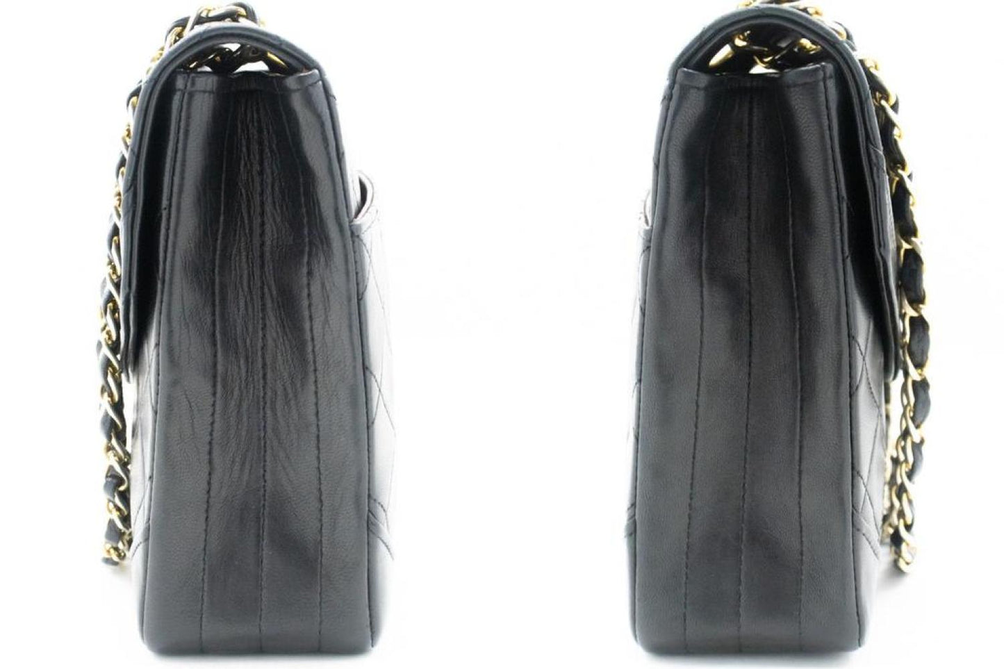 Chanel Half Moon Leather Shoulder Bag (Pre-Owned)
