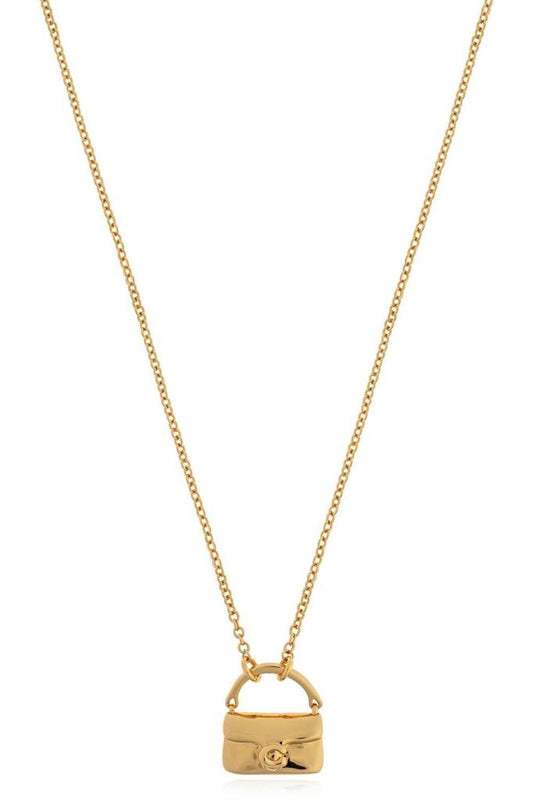 Coach Bag Shaped Pendant Necklace