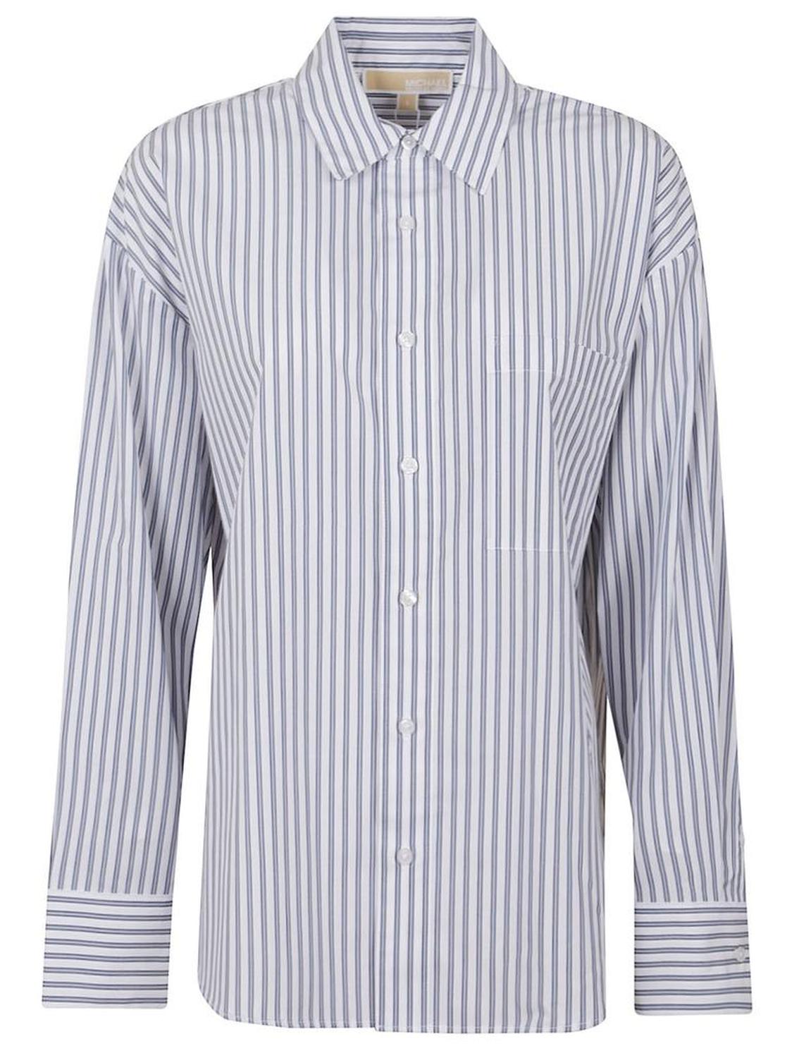 Michael Michael Kors Striped Buttoned Shirt
