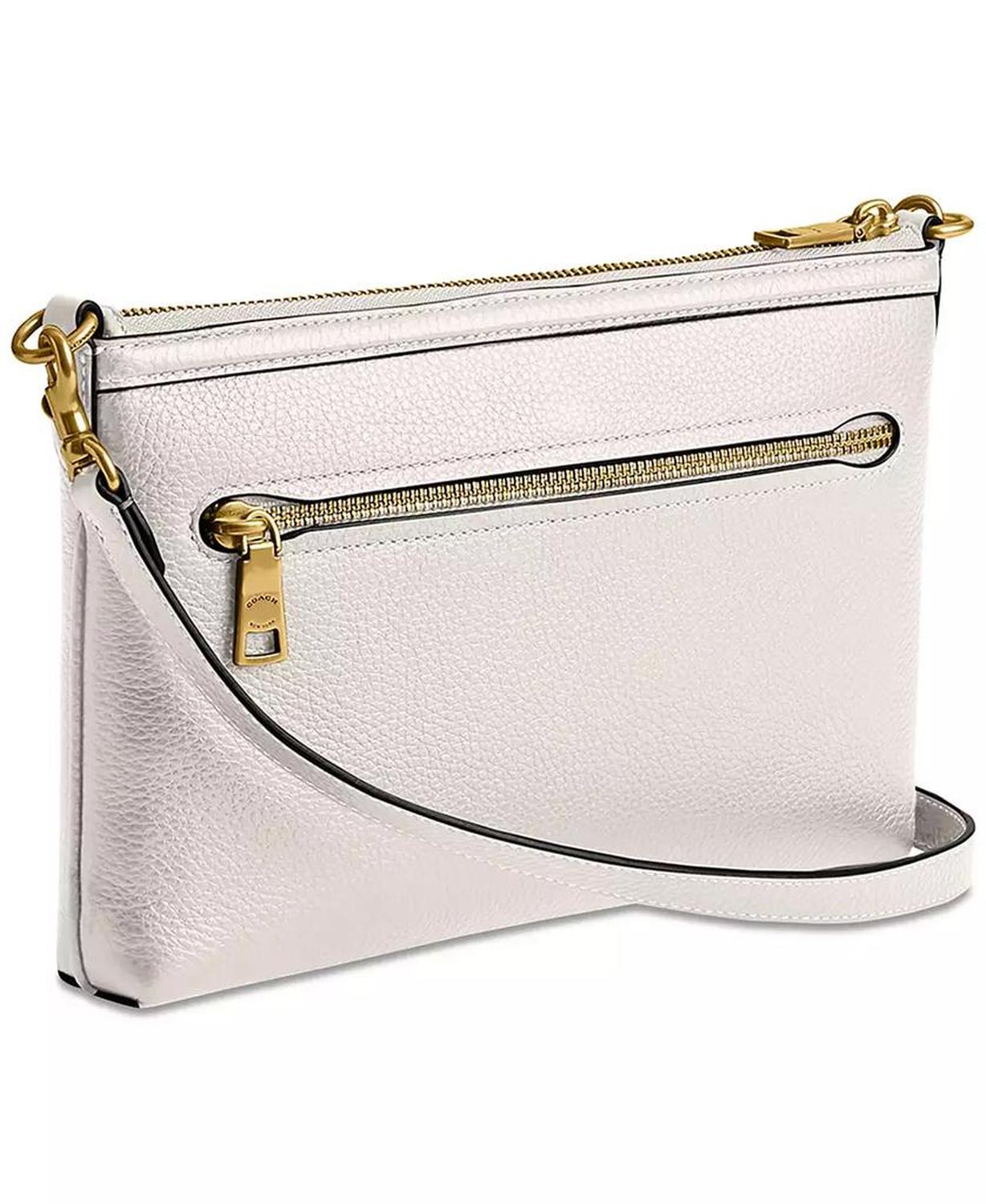Refined Pebble Leather Legacy Zip Top Smal Crossbody
