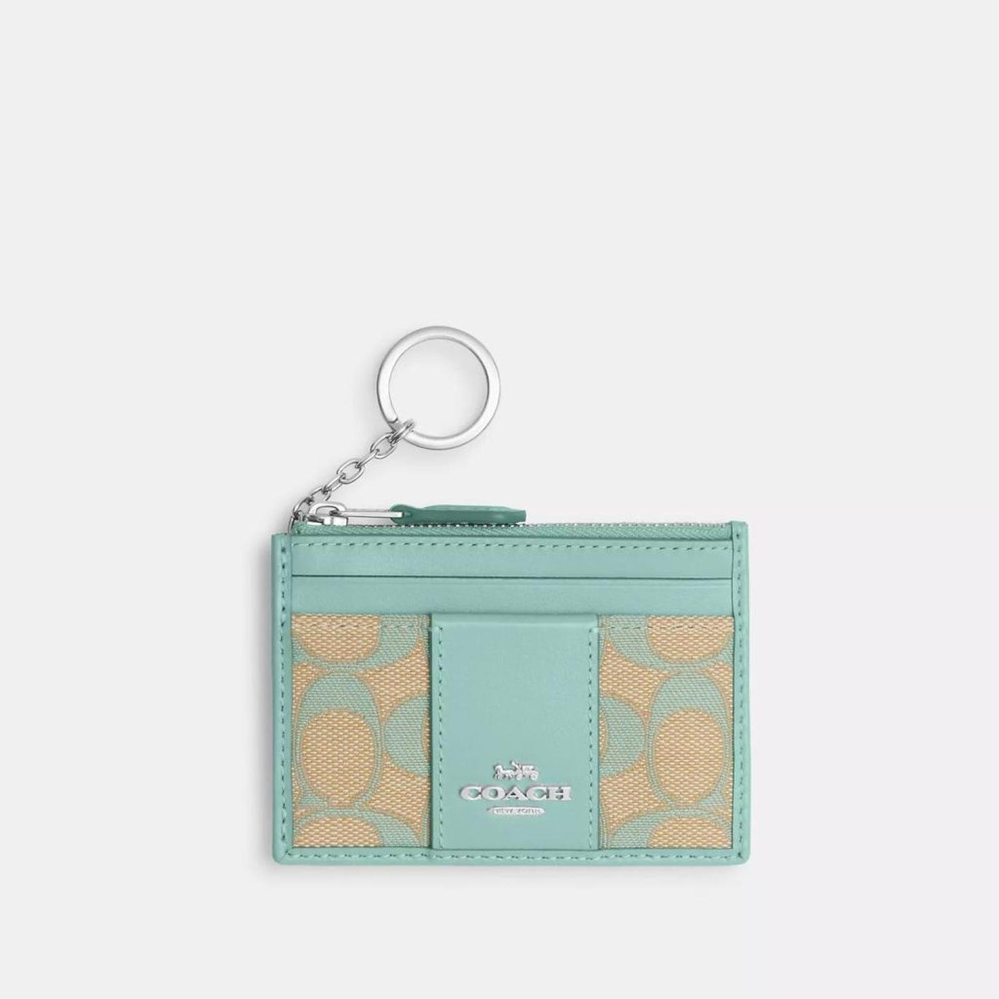 Coach Outlet Mini Skinny Id Case In Signature Jacquard