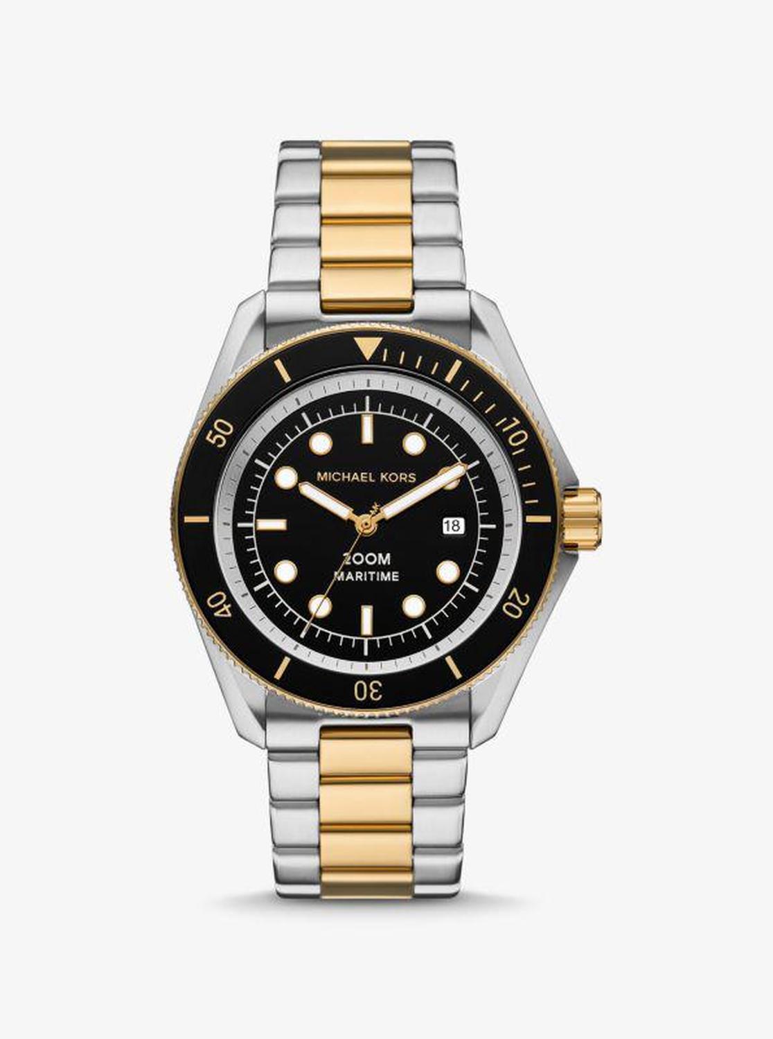 Oversized Maritime Two-Tone Watch