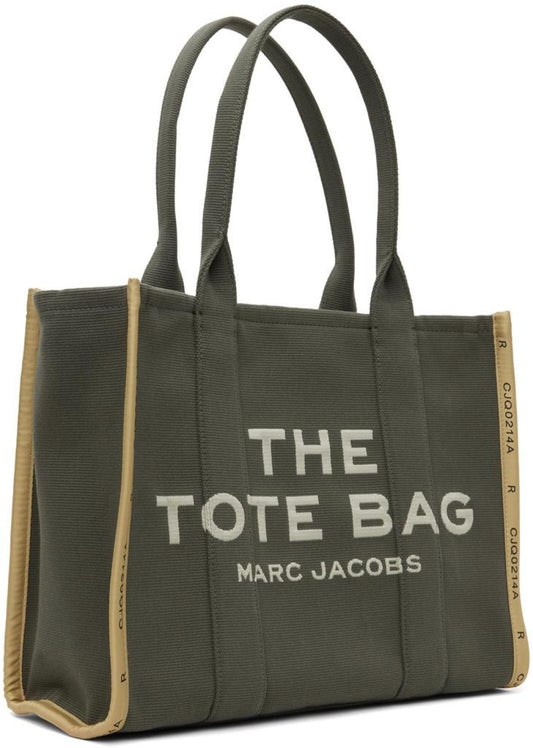 Khaki 'The Jacquard Large' Tote