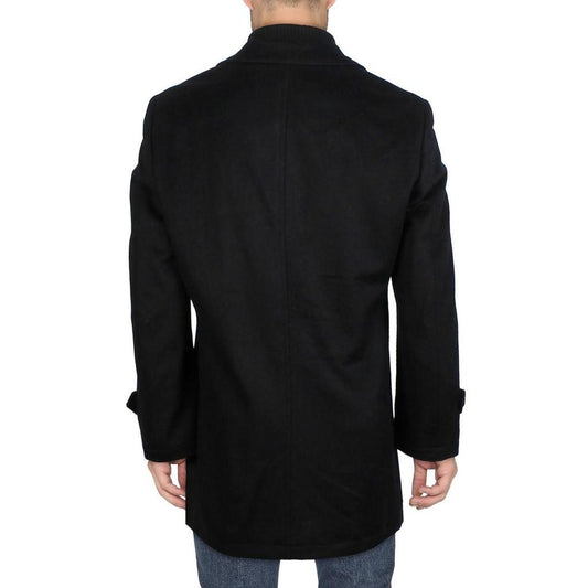 Kester Mens Double-Breasted Wool Overcoat