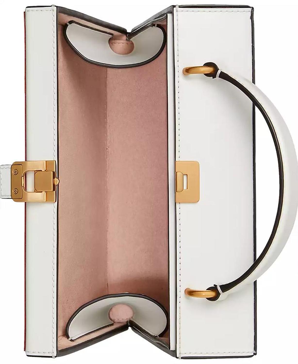 Slice Printed Spazzolato Leather Mini Pizza Box Bag