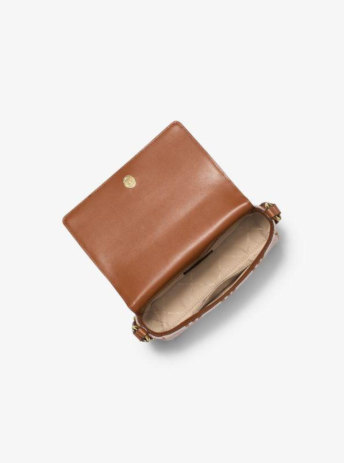 Vincent Small Logo Jacquard Crossbody Bag with Card Case