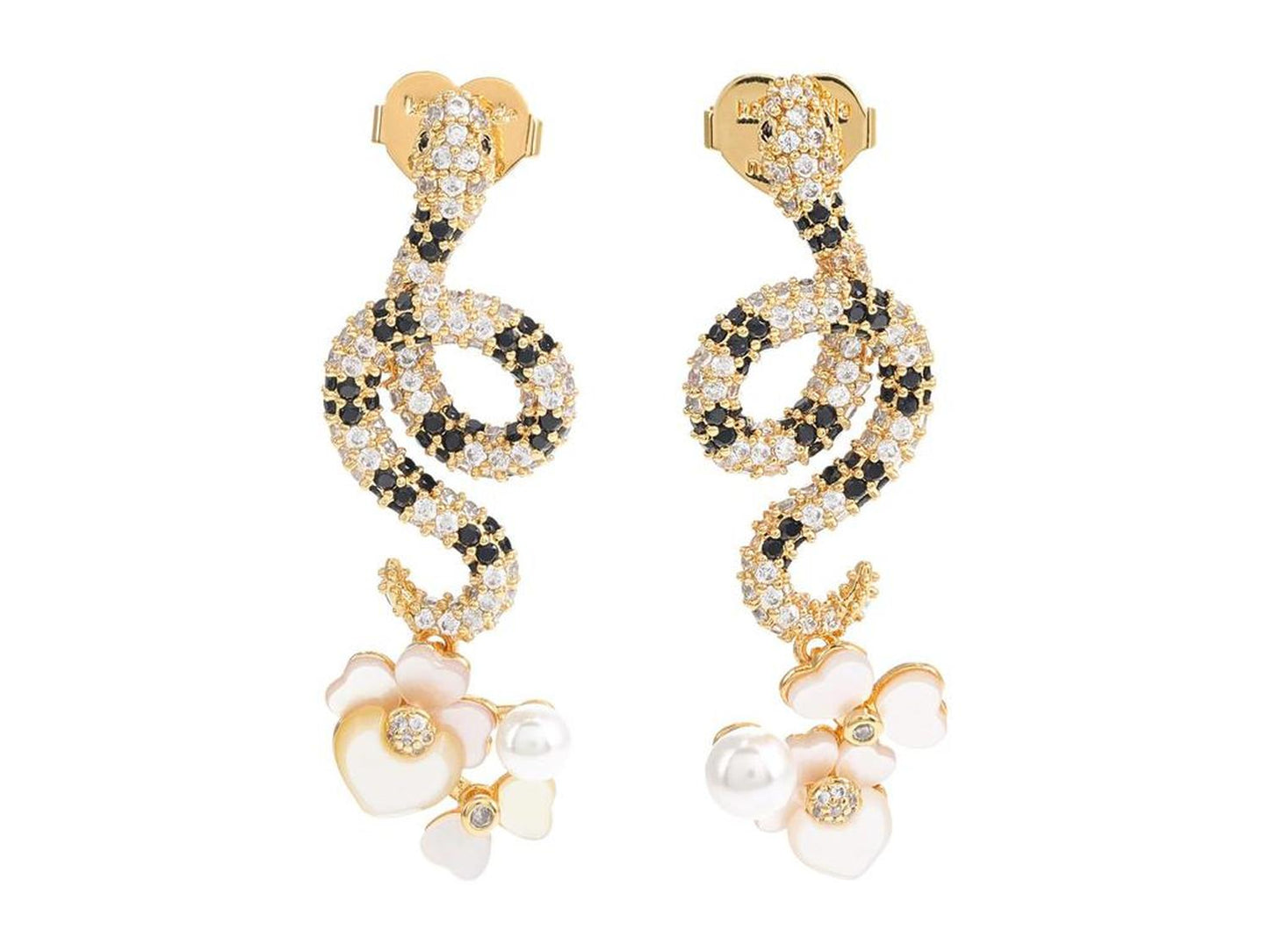 Shining Snake Statement Earrings