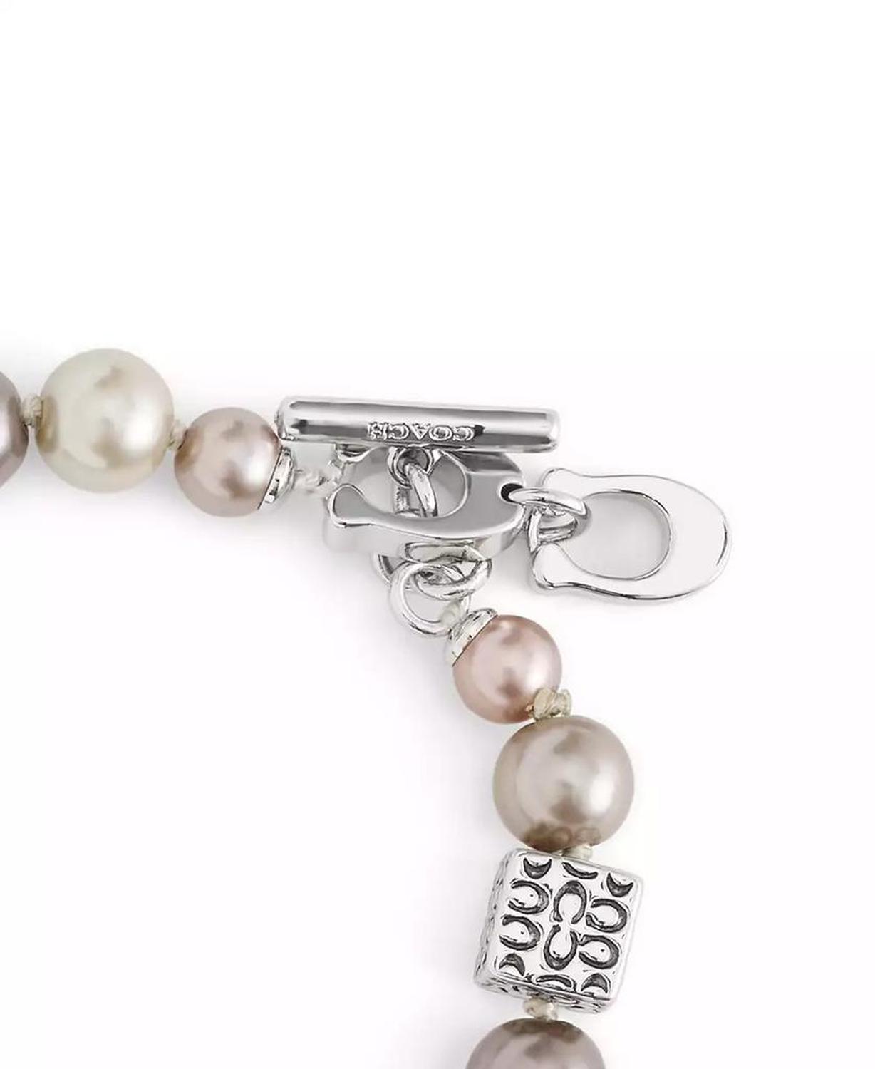 Faux Stone Signature Mixed Cultivated Pearl Strand Bracelet