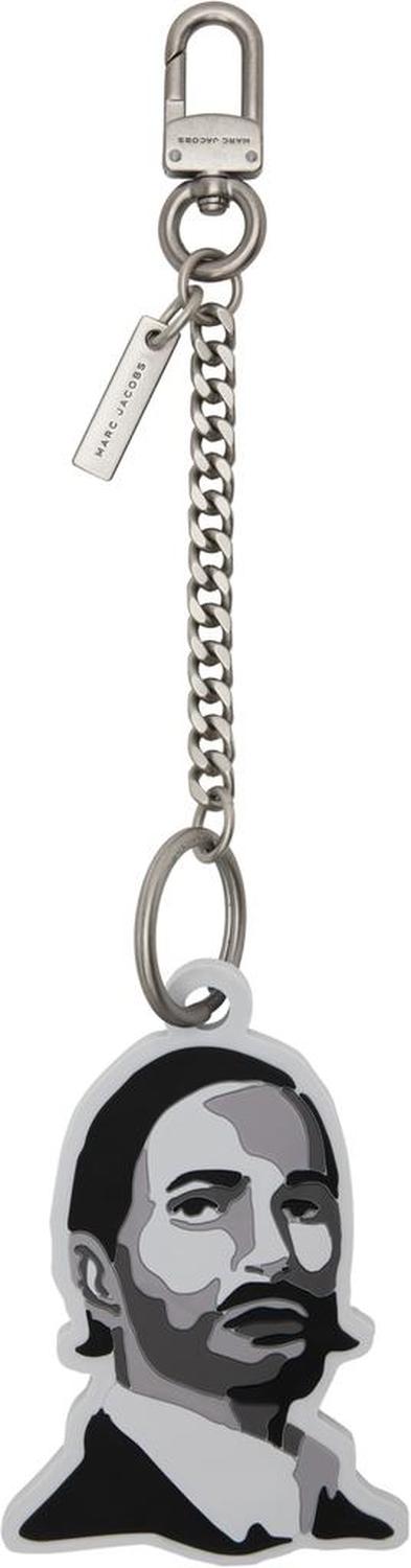 Silver & Gray 'The Marc Bag Charm' Keychain