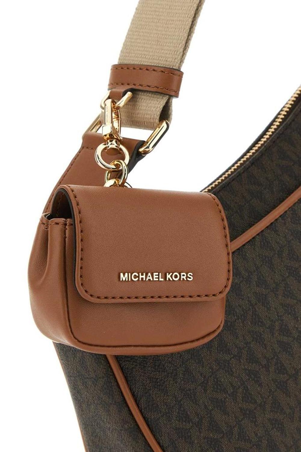 Michael Michael Kors Monogram-Patterned Zipped Crossbody Bag