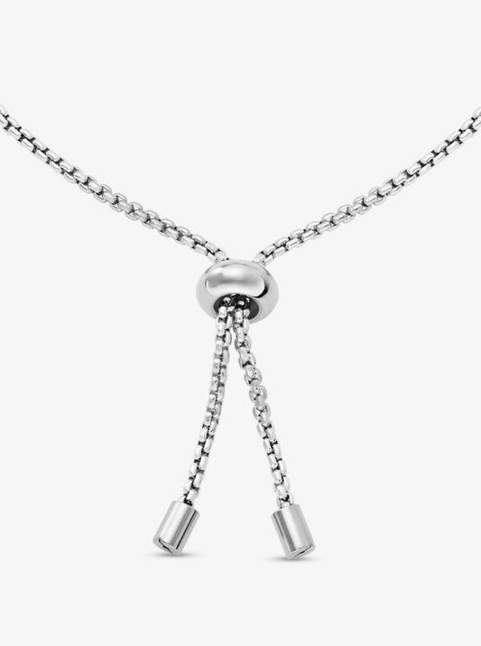 Precious Metal-Plated Cubic Zirconia Halo Slider Bracelet