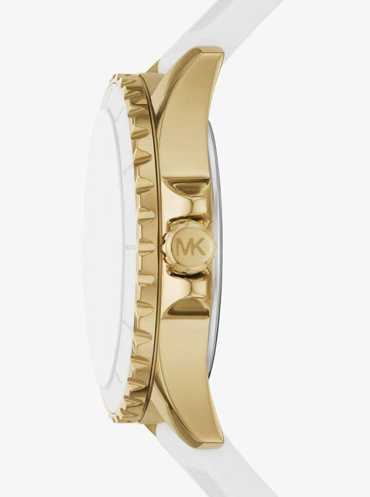 Oversized Everest Gold-Tone and Silicone Watch