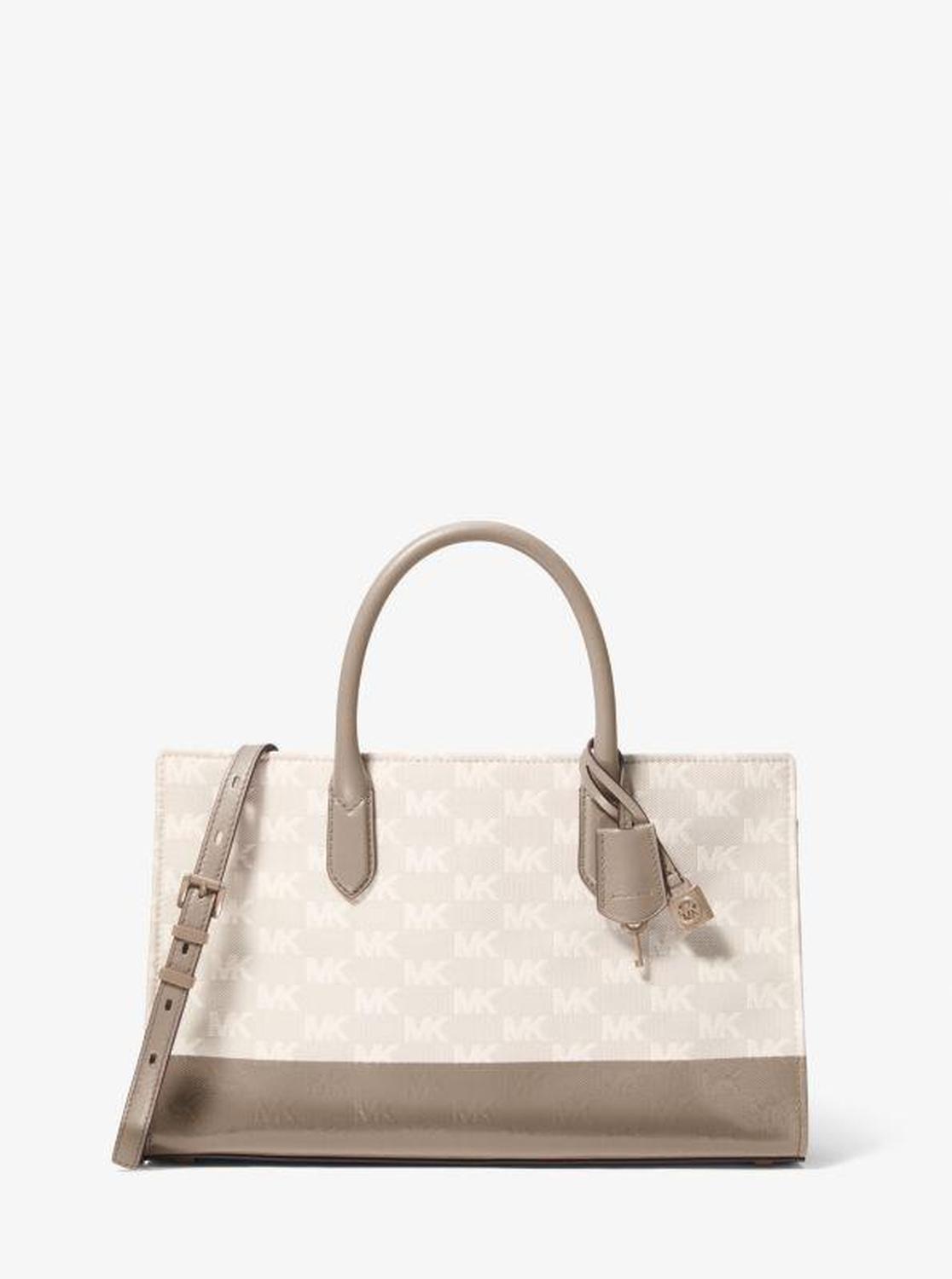 Scarlett Medium Logo Jacquard Satchel