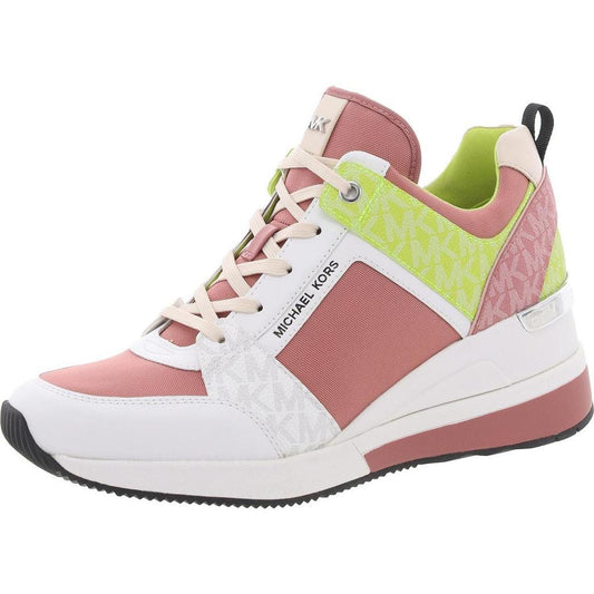 Georgie Trainer Womens Lace-Up Man Made Casual And Fashion Sneakers