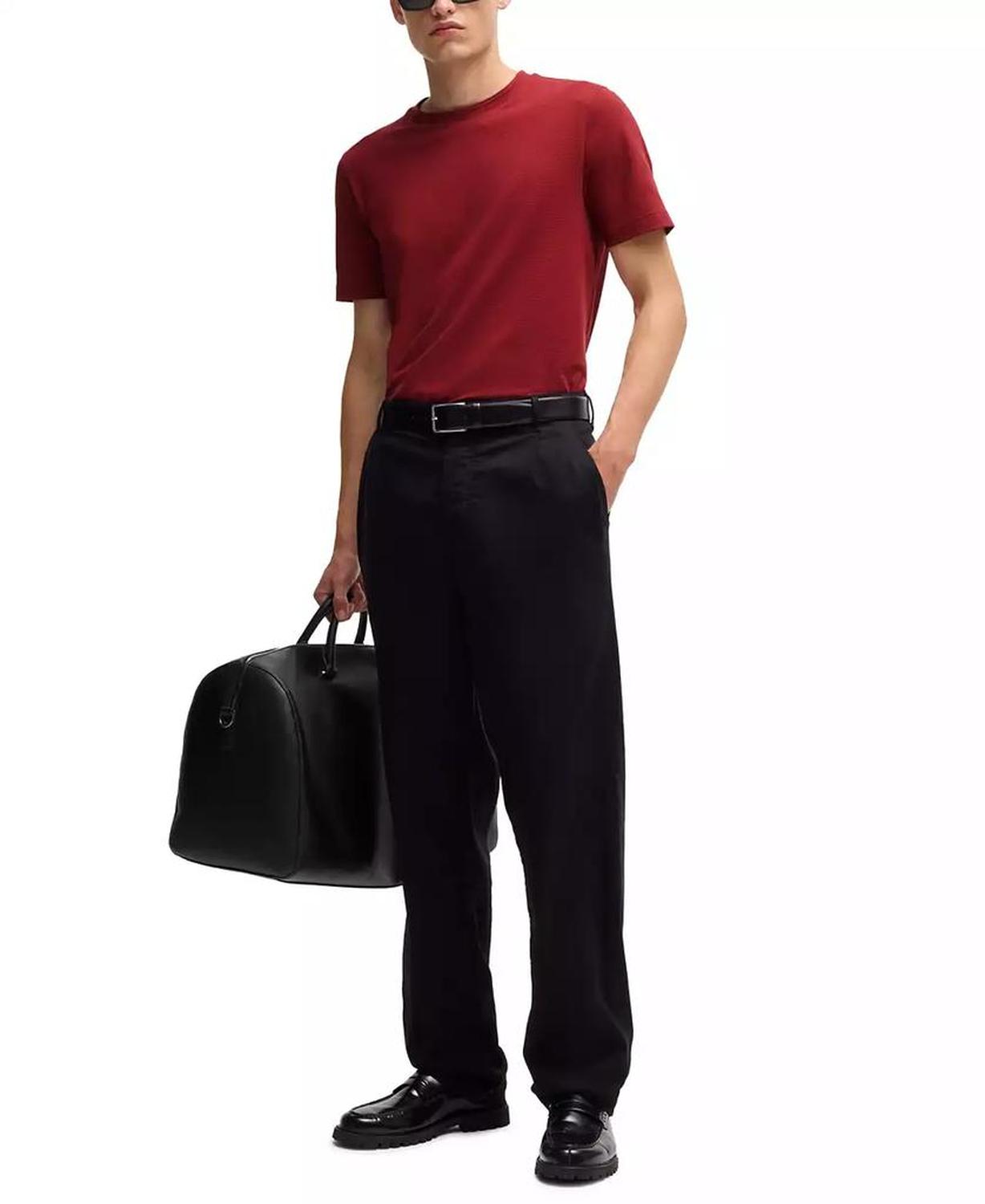 Men's Bubble-Jacquard Structure T-shirt