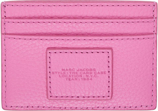 Pink 'The Leather Card Case' Card Holder