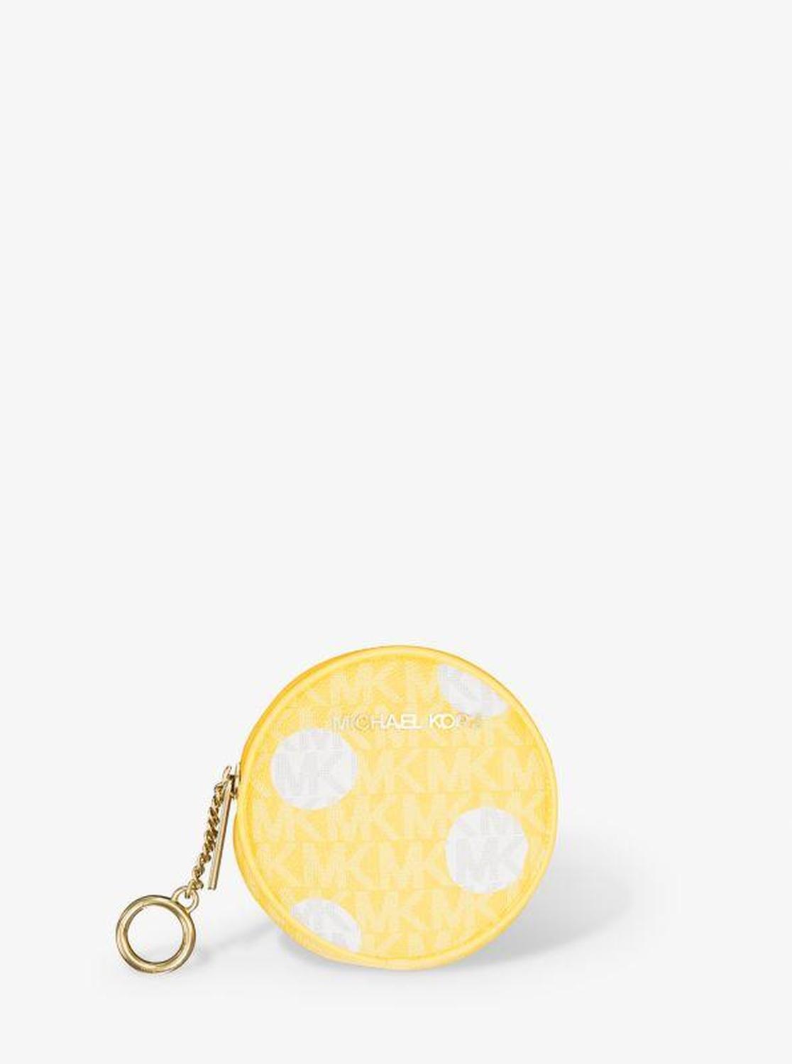 Jet Set Small Polka Dot Signature Logo Coin Pouch