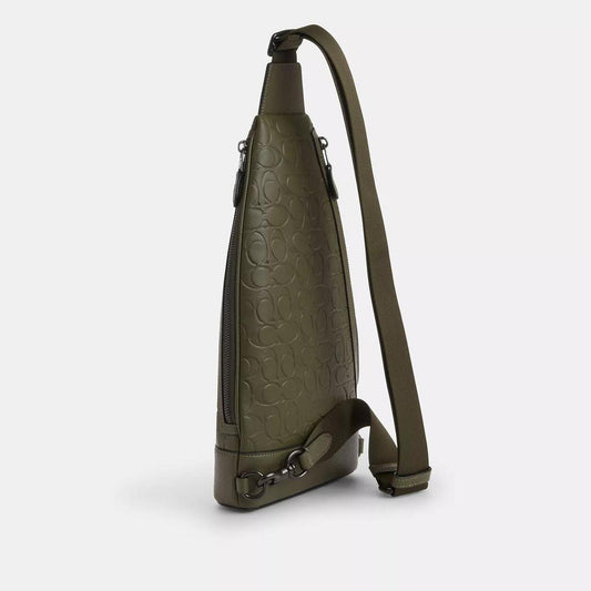 Dominic Sling Pack In Signature Leather