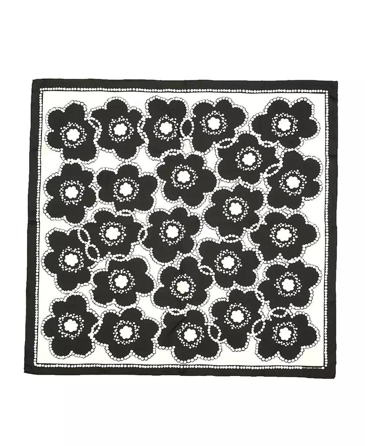 Pop Flower Silk Square Scarf