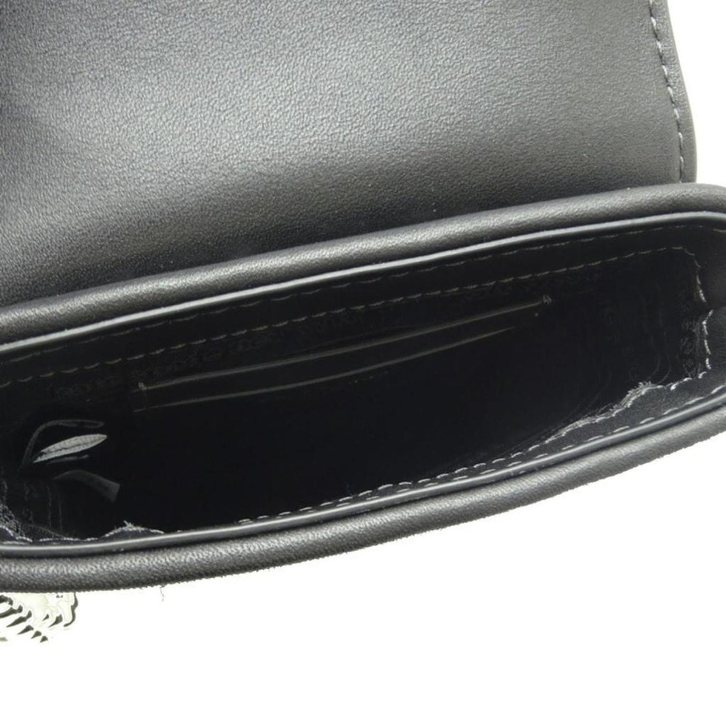 Tweed Leather Shoulder Bag (Pre-Owned)