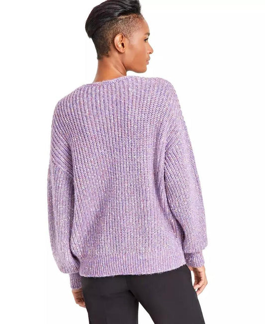 Women's Facacia V-Neck Dropped-Shoulder Sweater