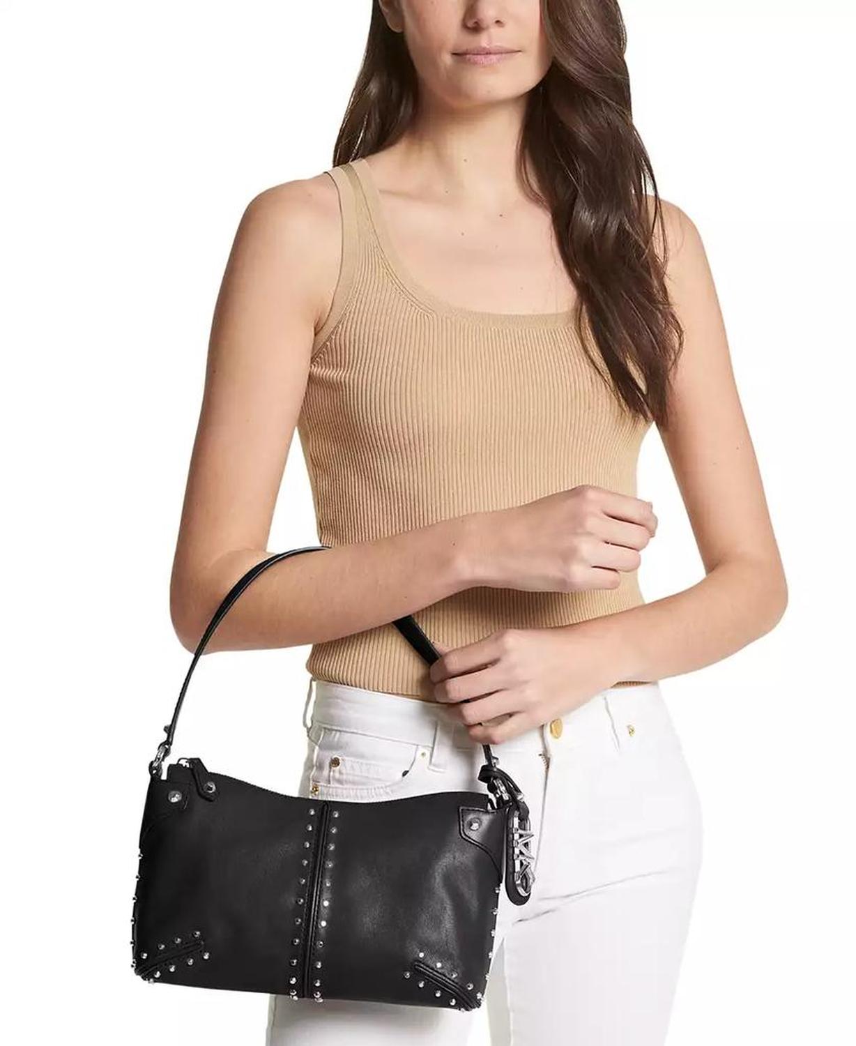 Astor Small Studded Leather Pouchette