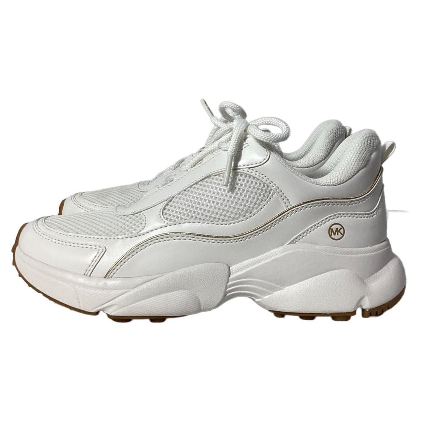 Katrina Mesh Trainer in Optic White Leather