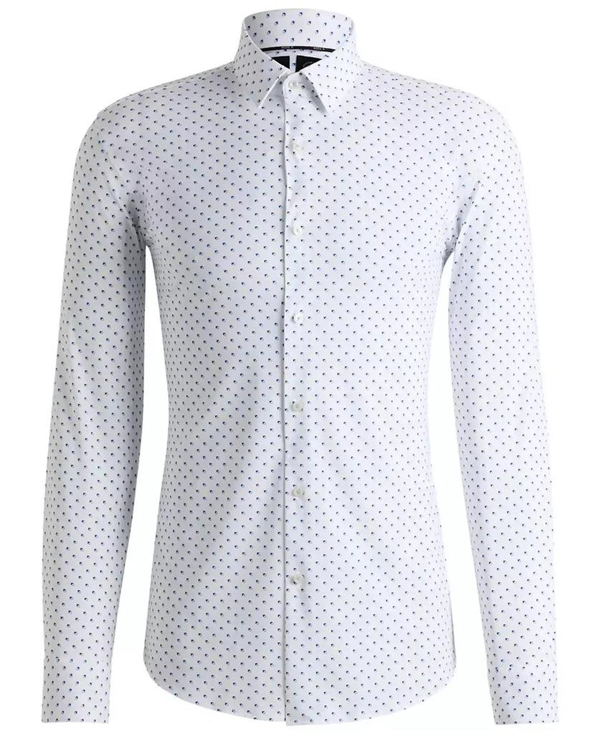 Men's Slim-Fit Geometric Print Performance Shirt