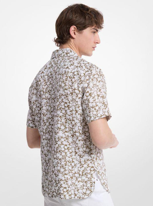 Floral Linen Camp Shirt