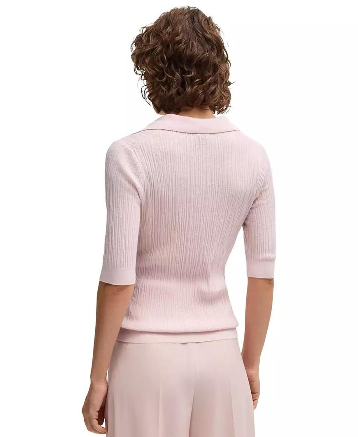 Women's V-Neck Short-Sleeve Sweater