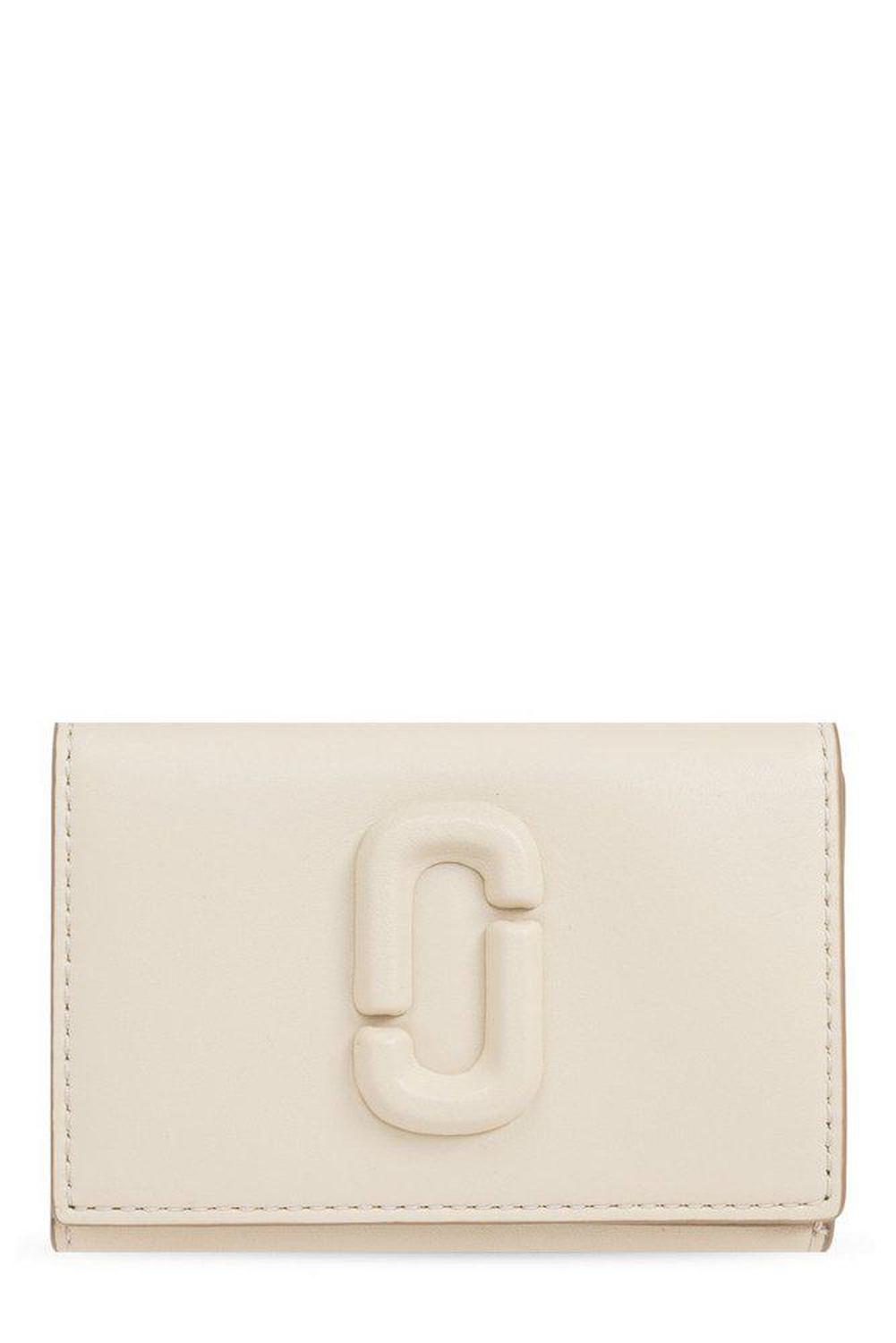 Marc Jacobs The Leather J Marc Logo-Plaque Wallet