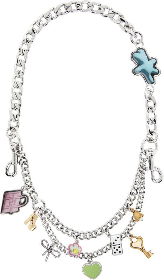 Silver 'The Sticker Chain' Shoulder Strap