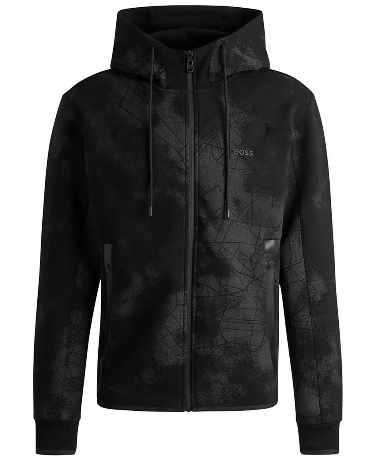 Men’s Reflective Artwork Zip-Up Hoodie