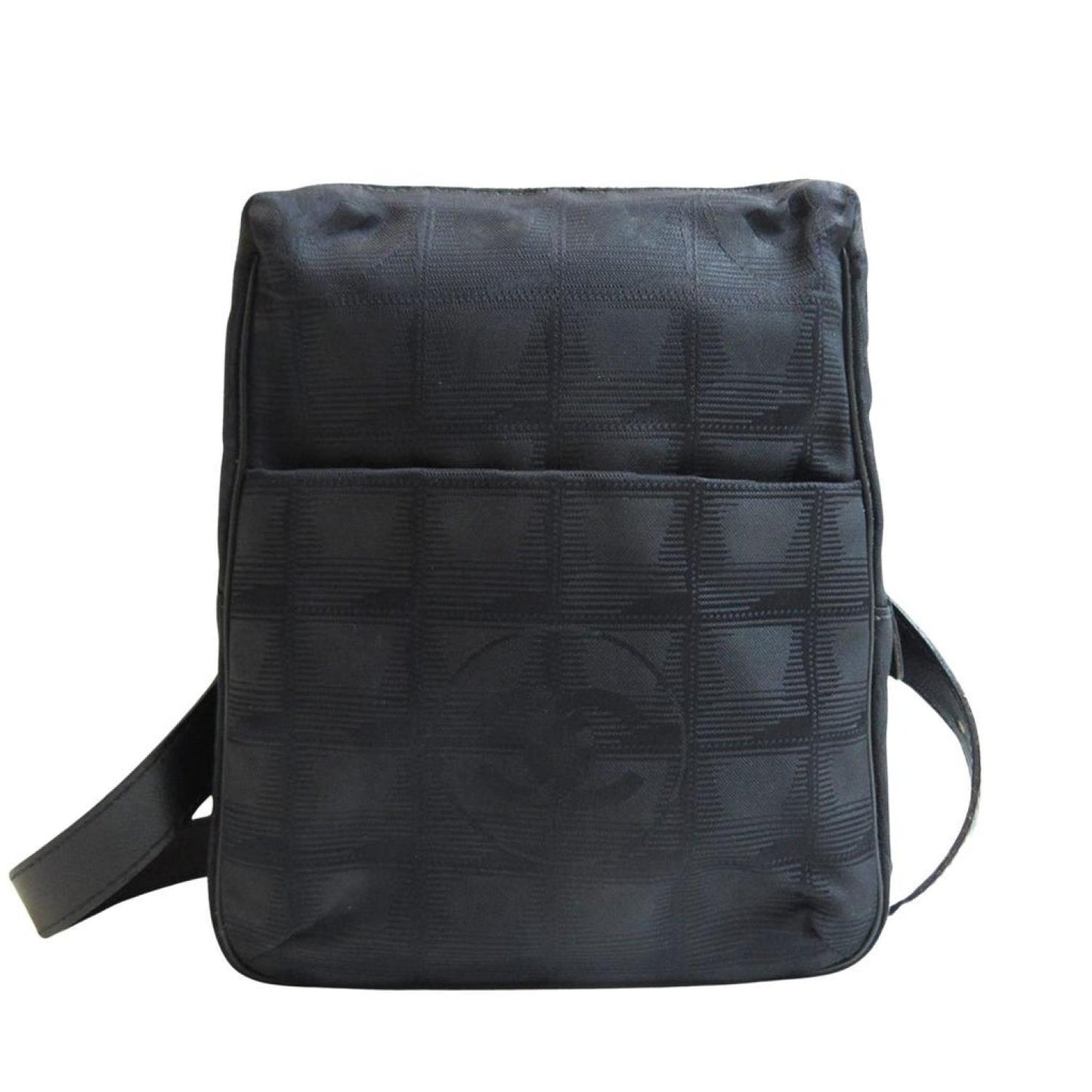 Chanel Travel Line Synthetic Shoulder Bag (Pre-Owned)