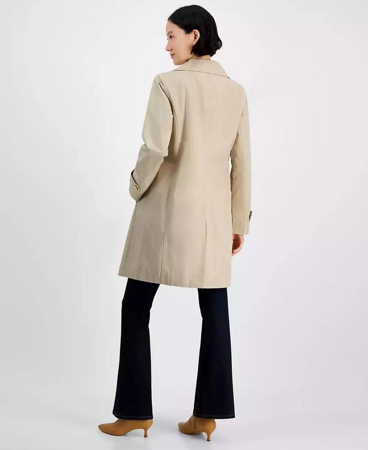 Women's Notched Collar Button-Front Coat, Exclusively at Macy's
