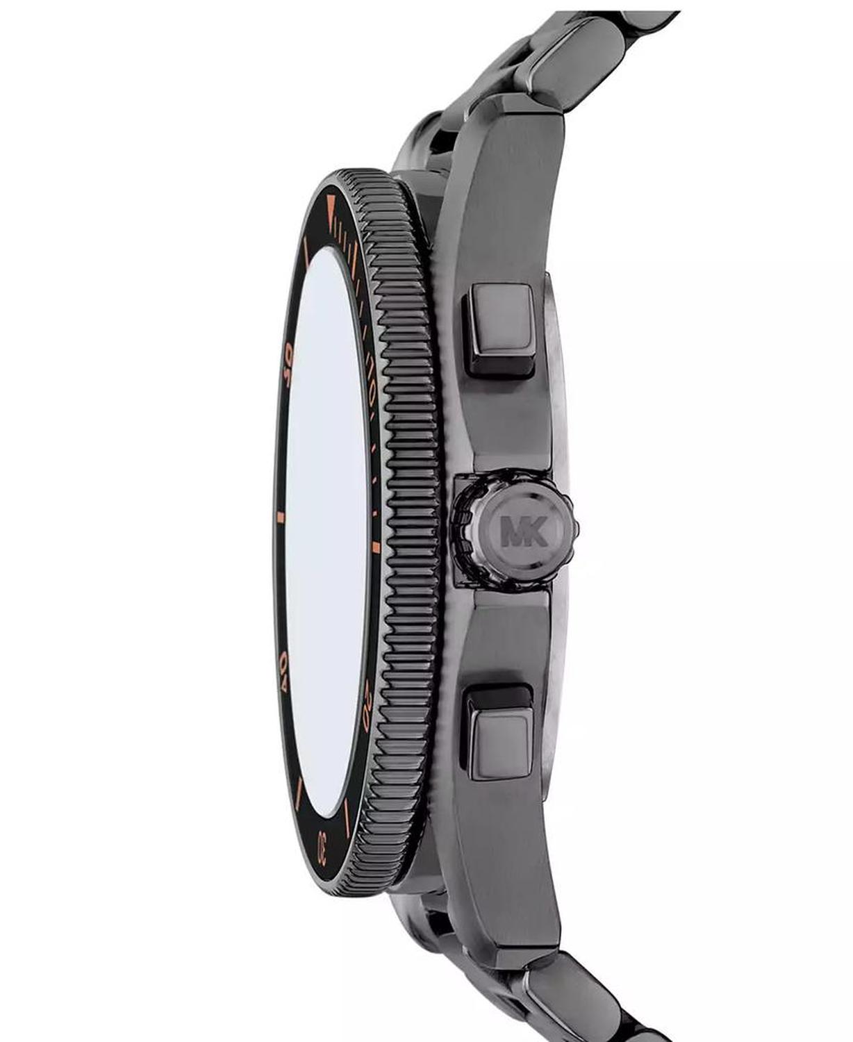 Men's Maritime Chronograph Gunmetal Stainless Steel Watch, 45mm