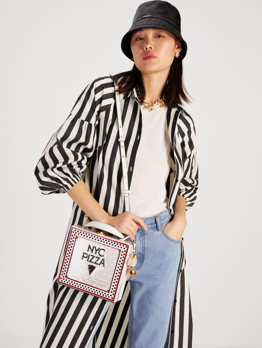 Slice 3d Pizza Box Top-handle Bag