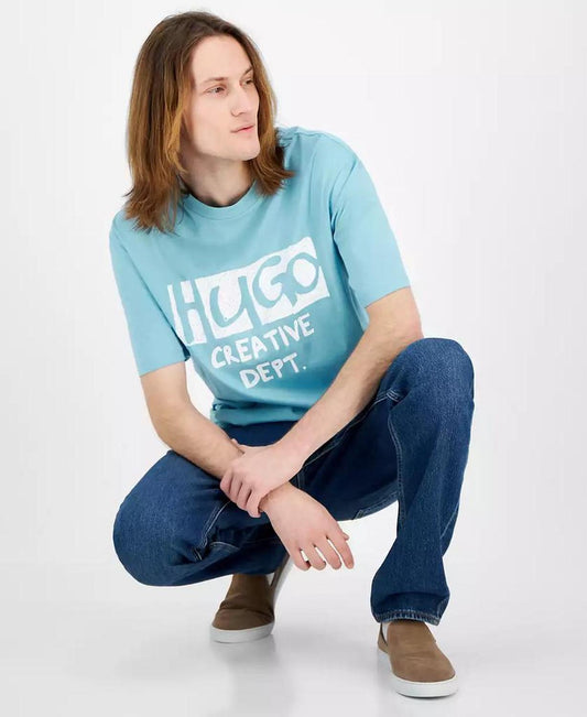 Men's Nugocrea Creative Department Short Sleeve Crewneck Logo Graphic T-Shirt