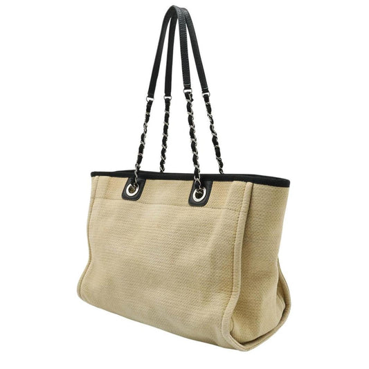 Chanel Deauville  Canvas Tote Bag (Pre-Owned)