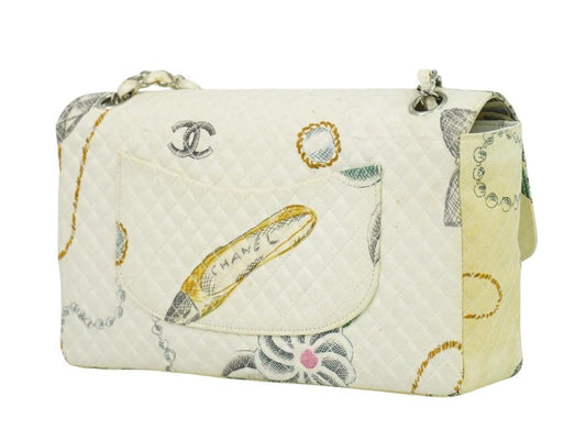 Chanel Matelassé Canvas Shoulder Bag (Pre-Owned)