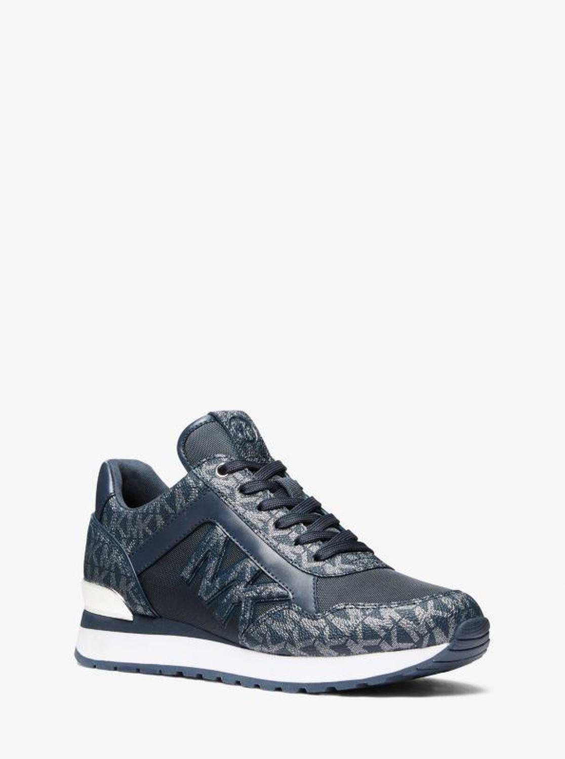 Maddy Metallic Signature Logo Trainer