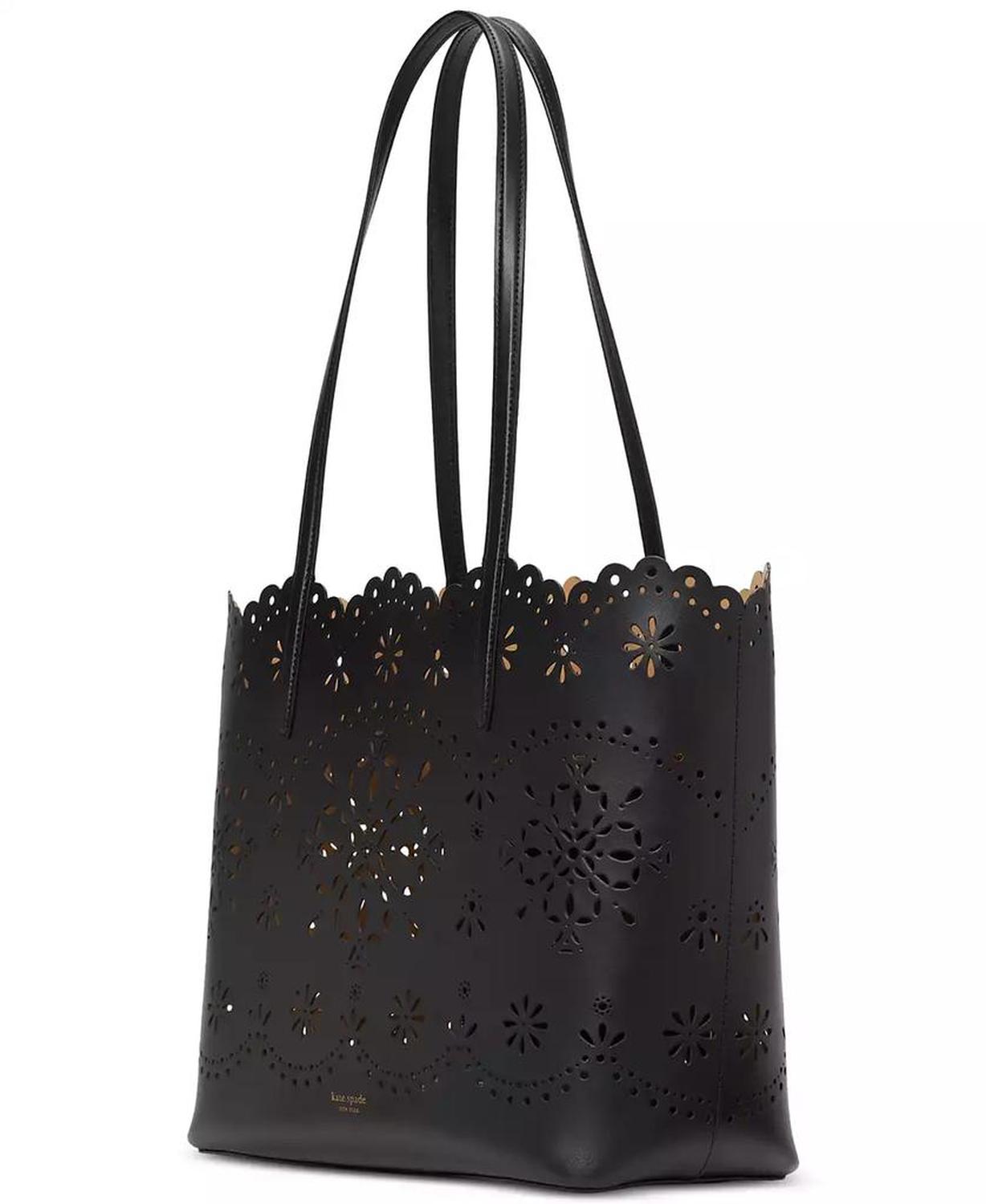 Do It All Perforated Leather Tote Bag