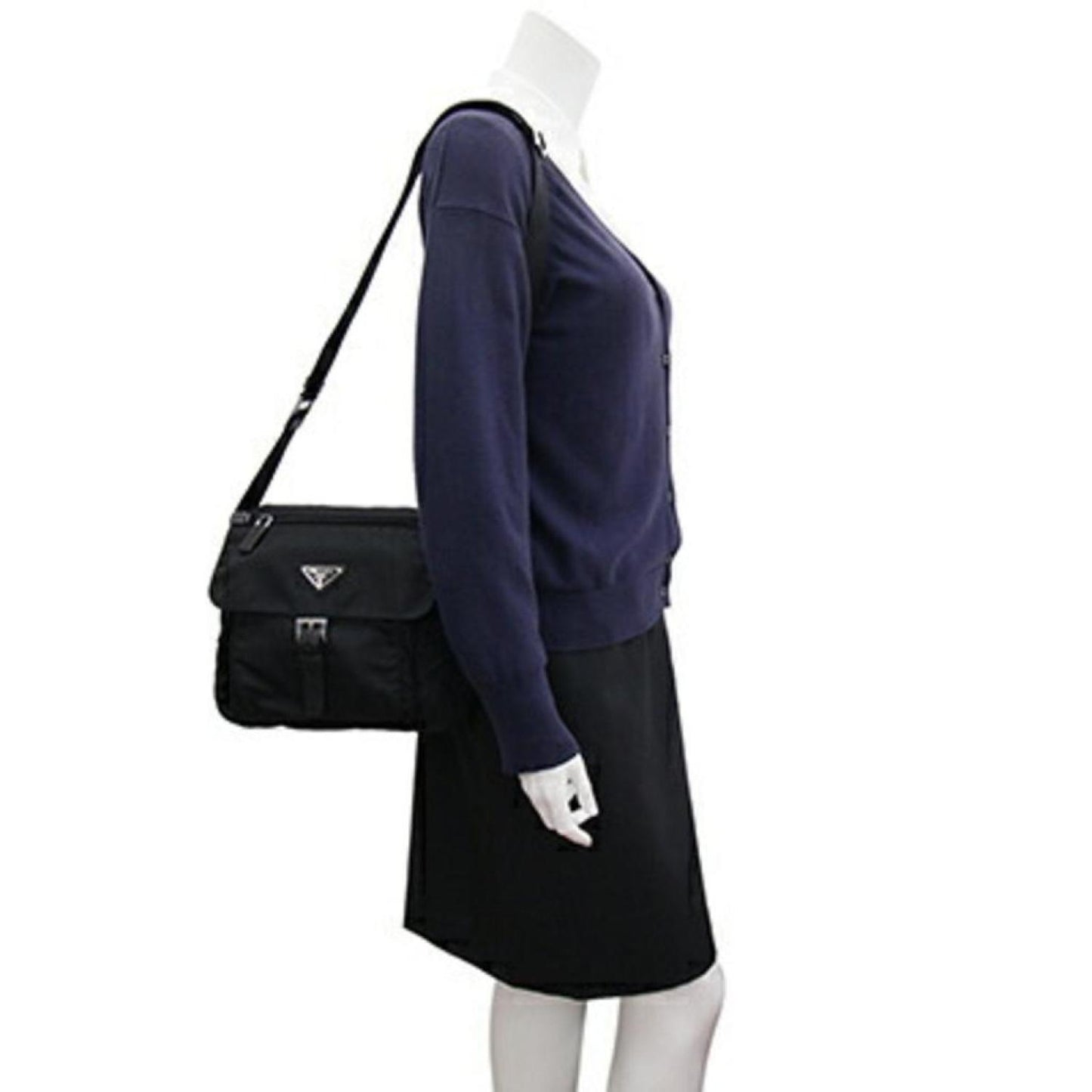 Prada Tessuto Synthetic Shoulder Bag (Pre-Owned)