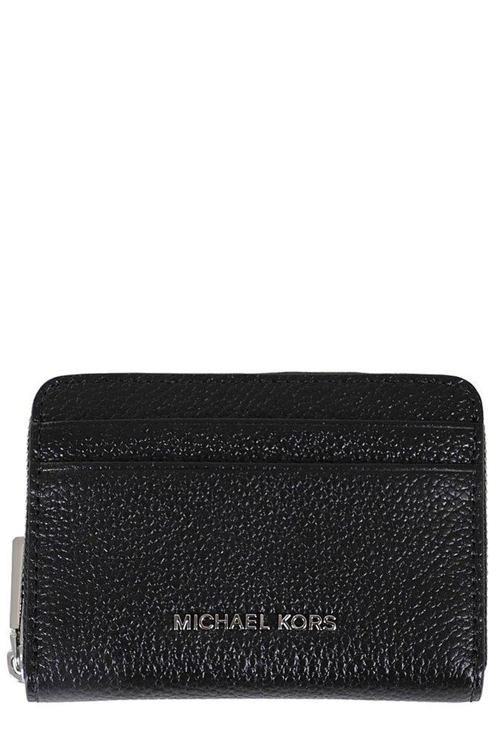 Michael Michael Kors Jet Set Small Pebbled Zip-Around Card Case