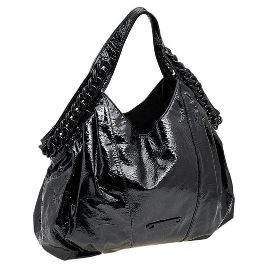 Michael Kors Patent Leather Chain Hobo