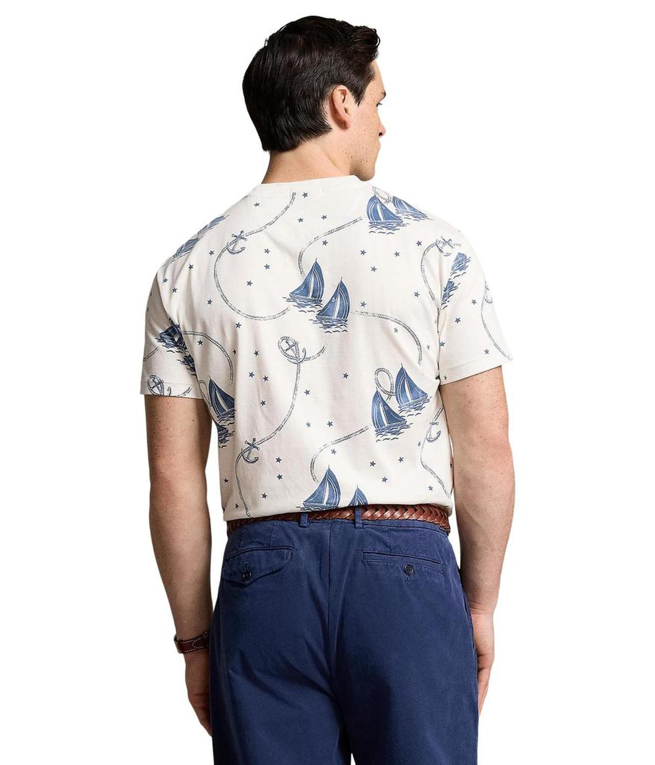 Classic Fit Nautical Jersey T-Shirt