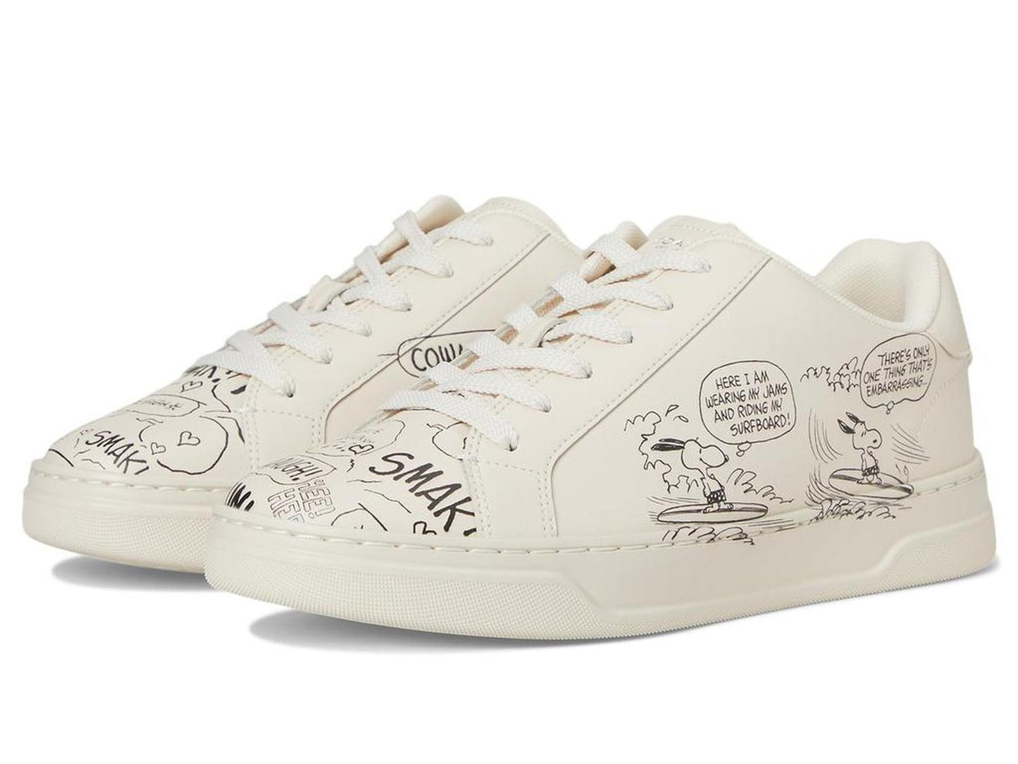 Peanuts Comic High Line Leather Sneakers