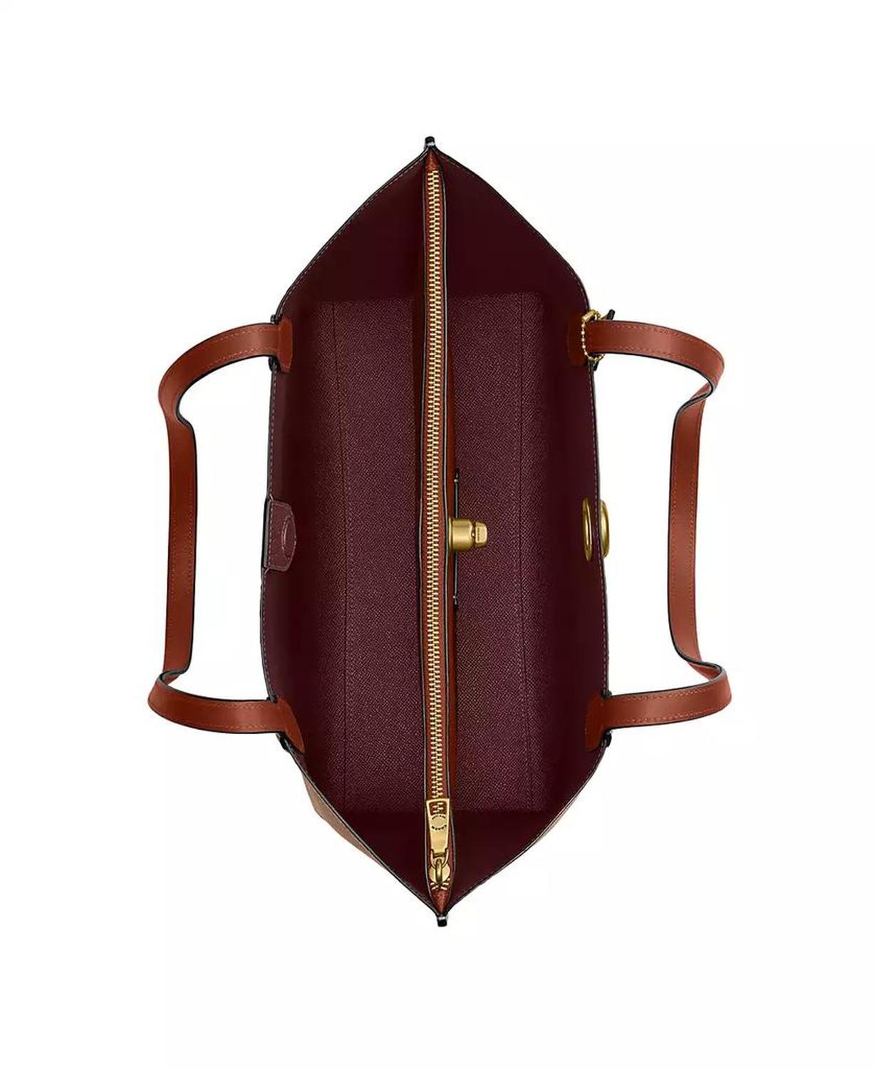 Signature Logo Willow Canvas Large Tote Bag