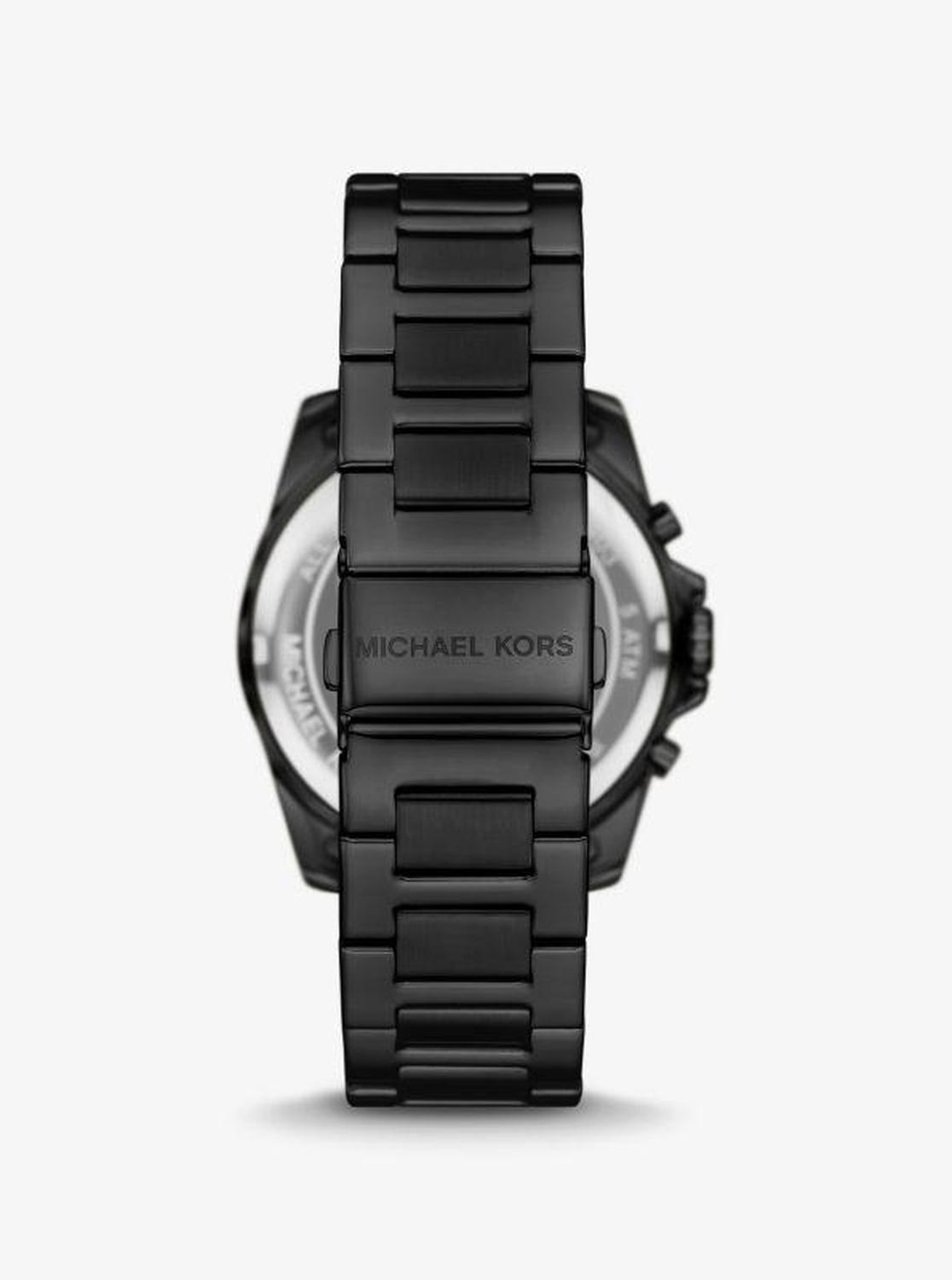 Oversized Alek Black-Tone Watch