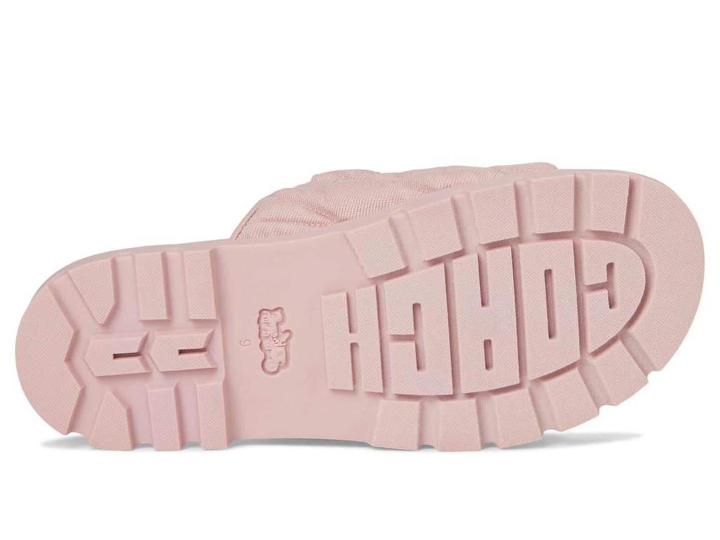 Sculpted C Quilted Washed Denim Double Band Sandals